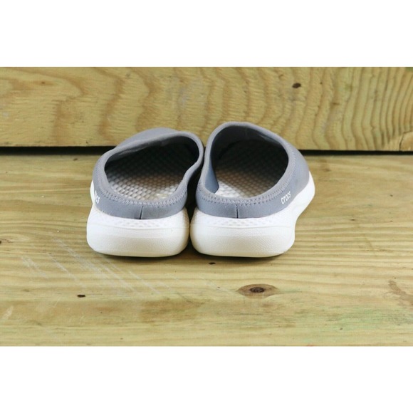 Crocs Womens Literide 6 Mules Gray Slip Ons Flats - Picture 3 of 6